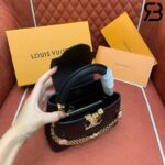 Túi LV Capucines Mini Daydream Màu Đen Dây Xích Hình Hoa 21CM Best Quality