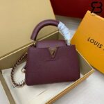 Túi LV Capucines Mini Màu Đỏ Vang 21CM Best Quality