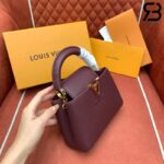 Túi LV Capucines Mini Màu Đỏ Vang 21CM Best Quality