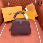 Túi LV Capucines Mini Màu Đỏ Vang 21CM Best Quality