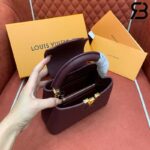 Túi LV Capucines Mini Màu Đỏ Vang 21CM Best Quality