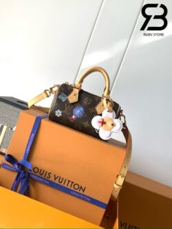 Túi LV Nano Speedy Vivienne Winter Holiday Monogram Snowy Pearl Best Quality