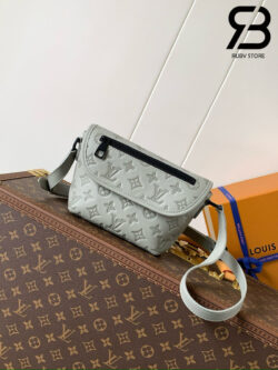 Túi LV Pulse Wearable Wallet M14794 Sable Monogram Shadow Xám Best Quality