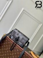 Túi LV Steamer Wearable Wallet D16 Damier Graphite Damoflage Black Đen 18CM Best Quality