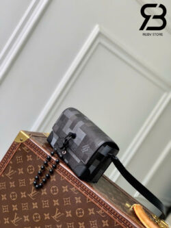 Túi LV Steamer Wearable Wallet D16 Damier Graphite Damoflage Black Đen 18CM Best Quality