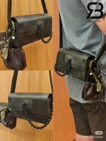 Túi LV Steamer Wearable Wallet D16 Damier Graphite Damoflage Black Đen 18CM Best Quality