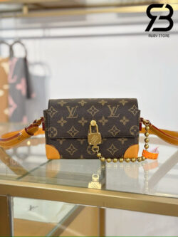 Túi LV Steamer Wearable Wallet G69 Monogram Nâu 18CM Best Quality