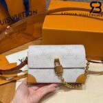 Túi LV Steamer Wearable Wallet Monogram Heritage Trắng 18CM Best Quality