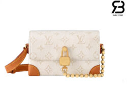 Túi LV Steamer Wearable Wallet Monogram Heritage Trắng 18CM Best Quality
