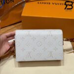 Túi LV Steamer Wearable Wallet Monogram Heritage Trắng 18CM Best Quality