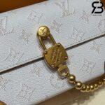 Túi LV Steamer Wearable Wallet Monogram Heritage Trắng 18CM Best Quality
