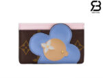 Ví LV Card Holder Vivienne Bông Hoa Xanh Dương Best Quality