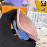 Ví LV Card Holder Vivienne Bông Hoa Xanh Dương Best Quality