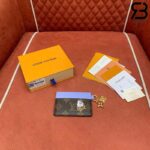 Ví LV Charms Card Holder Monogram Vivienne Wintery Travel Xanh Dương Best Quality