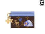 Ví LV Charms Card Holder Monogram Vivienne Wintery Travel Xanh Dương Best Quality