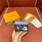 Ví LV Charms Card Holder Monogram Vivienne Wintery Travel Xanh Dương Best Quality