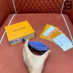 Ví LV Charms Card Holder Monogram Vivienne Wintery Travel Xanh Dương Best Quality