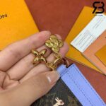 Ví LV Charms Card Holder Monogram Vivienne Wintery Travel Xanh Dương Best Quality