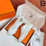 Giày Hermes Bouncing Sneaker Beige Canvas Kem Best Quality
