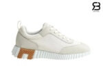 Giày Hermes Bouncing Sneaker Blanc Mesh and Suede Trắng Best Quality