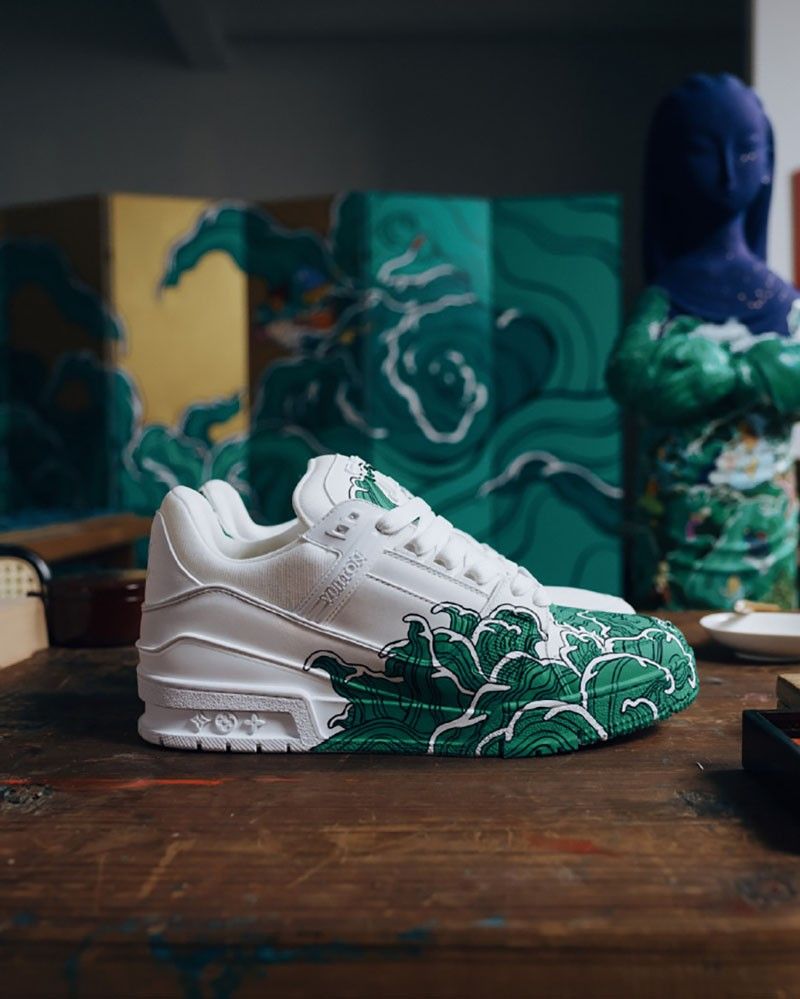 Giày Louis Vuitton Trainer Sneaker đế cao 5cm