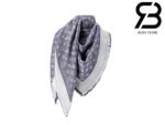 Khăn Choàng LV Monogram Denim Shawl Blue Xanh Dương Best Quality