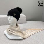 Khăn Choàng LV Monogram Shine Shawl Blanc White Trắng Best Quality