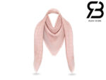 Khăn Choàng LV Monogram Shine Shawl Rose Pink Hồng Best Quality