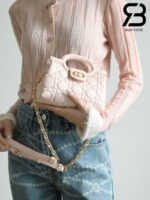 Túi Dior Jolie Top Handle Mini Bag Powder Pink Best Hồng 18CM Best Quality