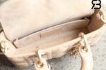 Túi Dior Mini Lady D-Joy Beige Da Cừu 19CM Màu Kem Best Quality