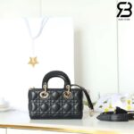 Túi Dior Mini Lady D-Joy Black Da Cừu 19CM Màu Đen Best Quality