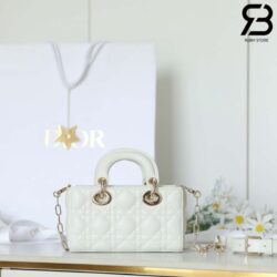 Túi Dior Mini Lady D-Joy White Da Cừu 19CM Màu Trắng Best Quality