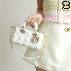 Túi Dior Mini Lady D-Joy White Da Cừu 19CM Màu Trắng Best Quality