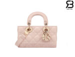 Túi Dior Mini Lady D-Joy Pink Da Cừu 19CM Màu Hồng Best Quality