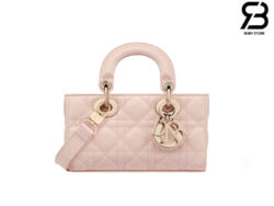 Túi Dior Mini Lady D-Joy Pink Da Cừu 19CM Màu Hồng Best Quality