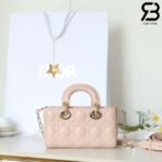 Túi Dior Mini Lady D-Joy Pink Da Cừu 19CM Màu Hồng Best Quality