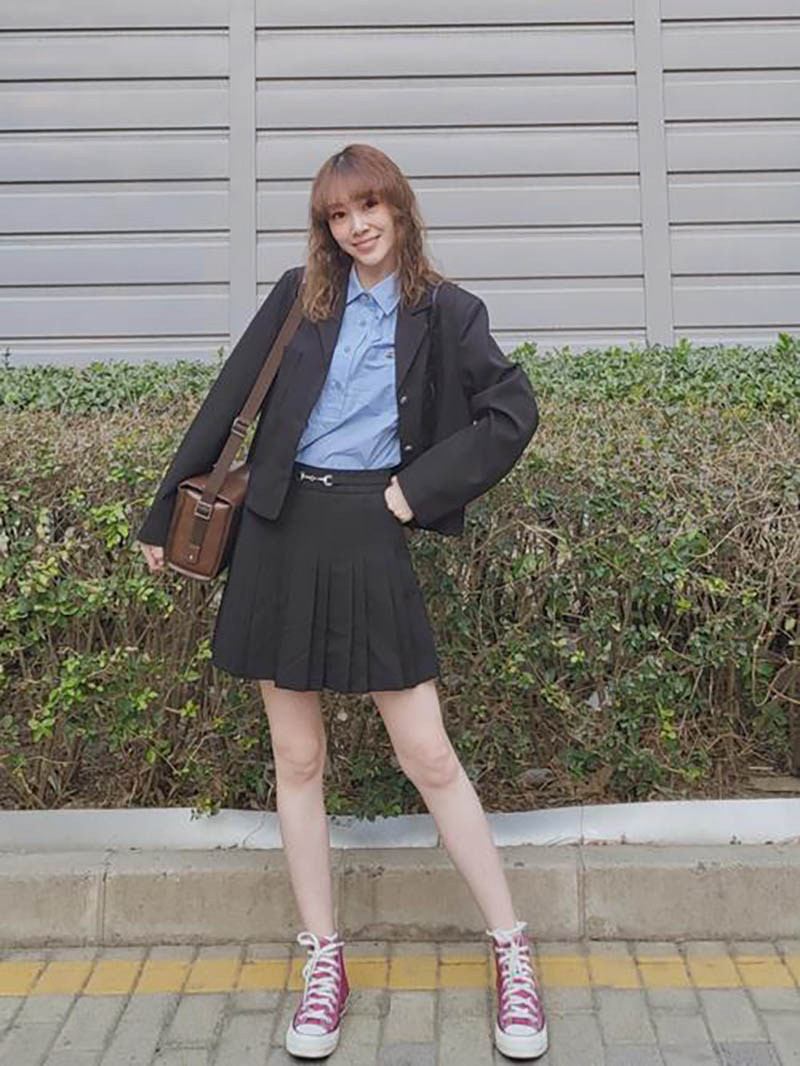 Phối đồ với túi LV hộp vuông cho nữ