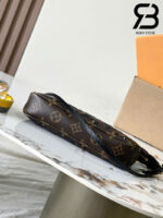 Túi LV Pochette Accessoires Monogram Đính Kim Sa Nâu Best Quality