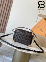 Túi LV Ski Side Trunk MM Monogram Đính Kim Sa Nâu Best Quality