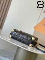 Túi LV Ski Side Trunk MM Monogram Đính Kim Sa Nâu Best Quality