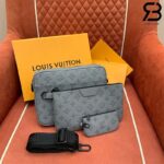 Túi LV Trio Messenger Monogram Shadow Màu Xám Best Quality