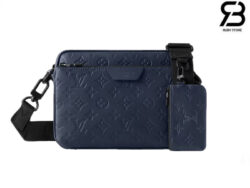 Túi LV Trio Messenger Monogram Shadow Màu Xanh Navy Best Quality