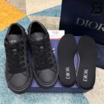 Giày Dior B33 Sneaker Black Smooth Calfskin Oblique Raised Embroidery Đen Best Quality