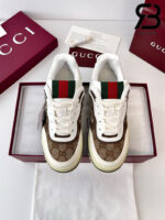 Giày Gucci Re-Web Sneaker White Beige Brown Trắng Kem Nâu Best Quality