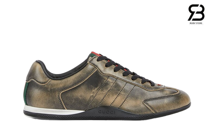 Giày Gucci Shift Sneaker Grey Gold Xám Vàng Best Quality