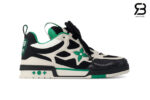 Giày LV Skate Sneaker Green Black Cream Xanh Lá Đen Best Quality