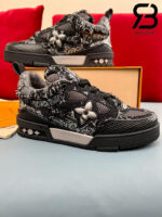 Giày LV Skate Trainer Black Swarovski Monogram Đen Best Quality