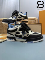Giày LV Skate Trainers Black Blue Đen Xanh Dương Best Quality
