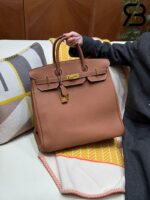Túi Hermes HAC 40 Gold Togo Màu Nâu Best Quality