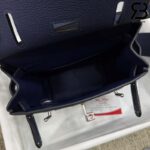 Balo Hermes Hac A Dos PM Backpack Marine Bleu Xanh Navy PHW Best Quality